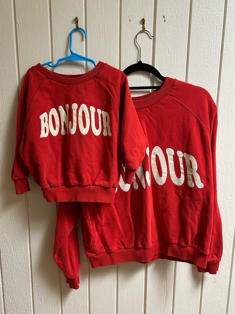 Émile & Ida "Bonjour" French Sweatshirts for Mom + Kiddo